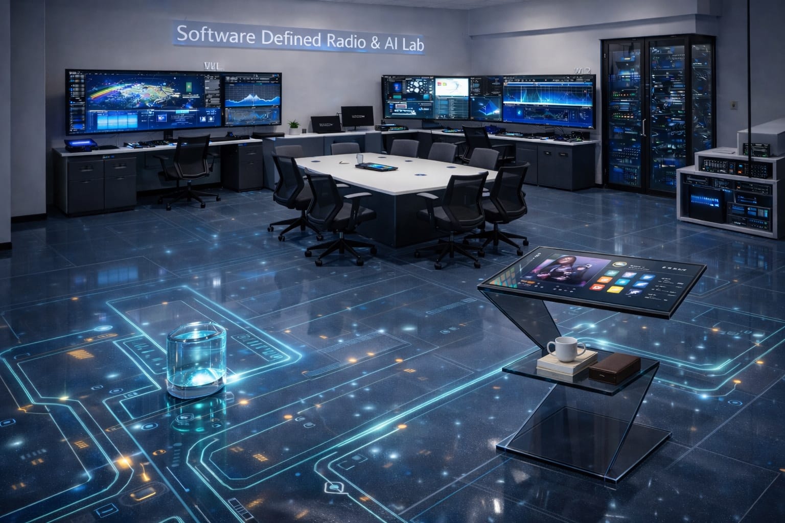 Software Defined Radio and AI Lab at DRDO premises